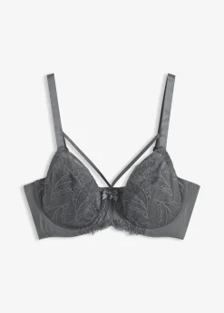 bonprix Soutien-gorge minimiseur avec dentelle délicate|Femme Grands Bonnets D-H|Dessous