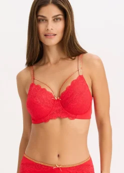 Femme bonprix Grands Bonnets D-H|Dessous|Soutien-gorge minimiseur avec lanières brillantes