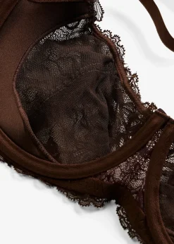 Femme bonprix Dessous|Soutiens-Gorge|Soutien-gorge semi-rembourré à armatures et dentelle