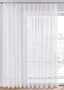 bonprix Store voilage avec ruban satin| Stores Voilages