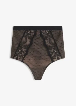 Femme bonprix Lingerie Sculptante|Bas|String sculptant avec dentelle, maintien modéré