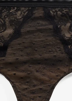 Femme bonprix Lingerie Sculptante|Bas|String sculptant avec dentelle, maintien modéré