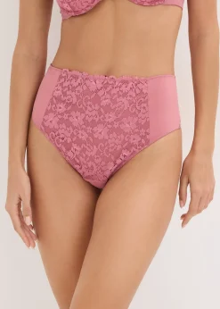bonprix String taille haute à dentelle|Femme Dessous|Bas