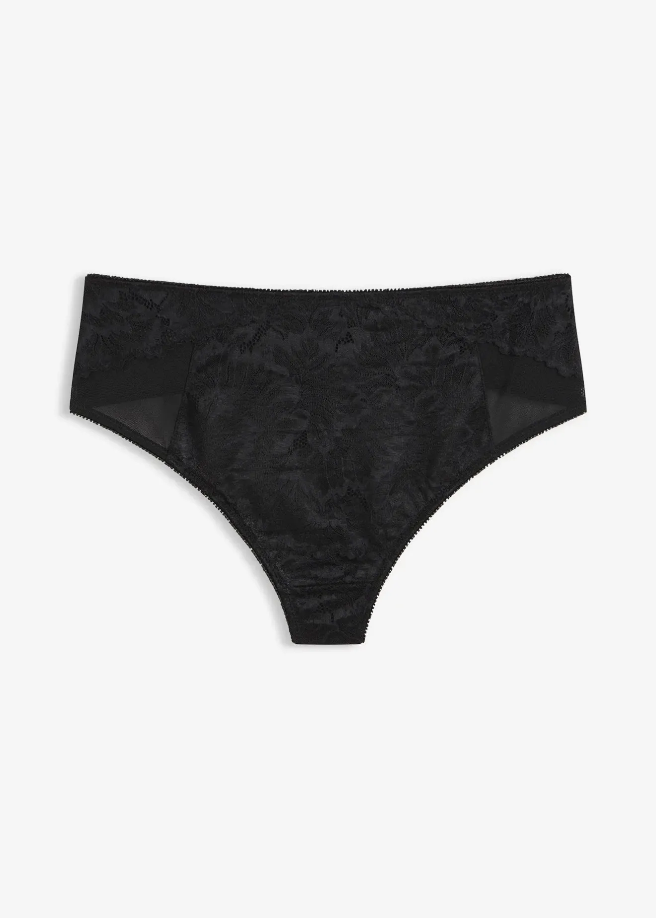 Femme bonprix Dessous|Bas|String taille haute avec dentelle