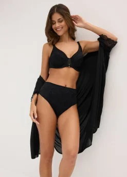 Femme bonprix Dessous|Bas|String taille haute avec dentelle