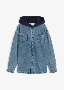 bonprix Surchemise en jean à capuche sweat|Enfant Vêtements Enfant|Garçons 9-16 Ans·Vestes Outdoor