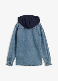 bonprix Surchemise en jean à capuche sweat|Enfant Vêtements Enfant|Garçons 9-16 Ans·Vestes Outdoor