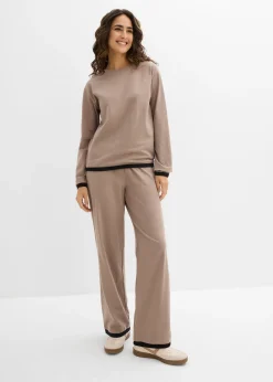 Femme bonprix Pantalons|Survêtement coton (ens. 2 pces)