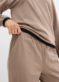 Femme bonprix Pantalons|Survêtement coton (ens. 2 pces)