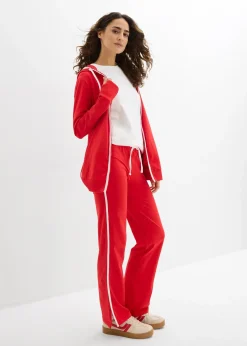 Femme bonprix Sweats|Pantalons|Survêtement en coton extensible (ens. 2 pces)