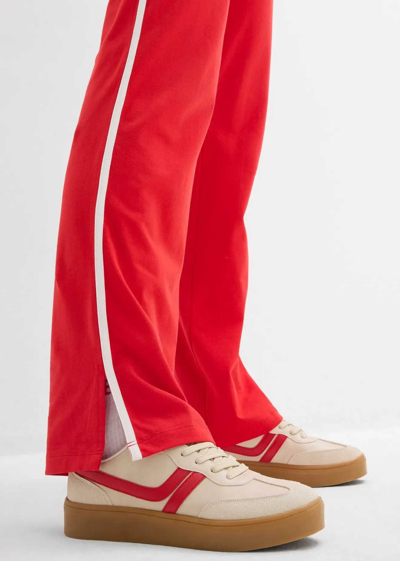 Femme bonprix Sweats|Pantalons|Survêtement en coton extensible (ens. 2 pces)