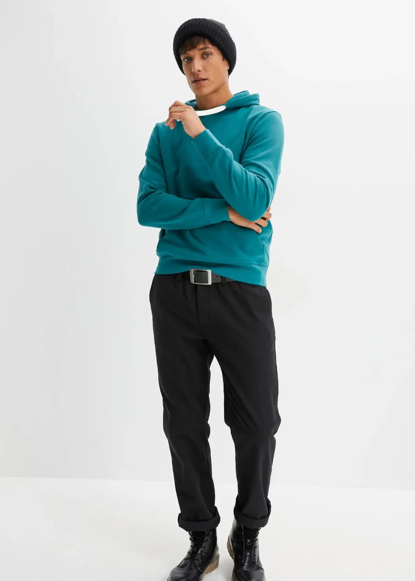 Homme bonprix Sweats|Sweat à capuche 100% coton