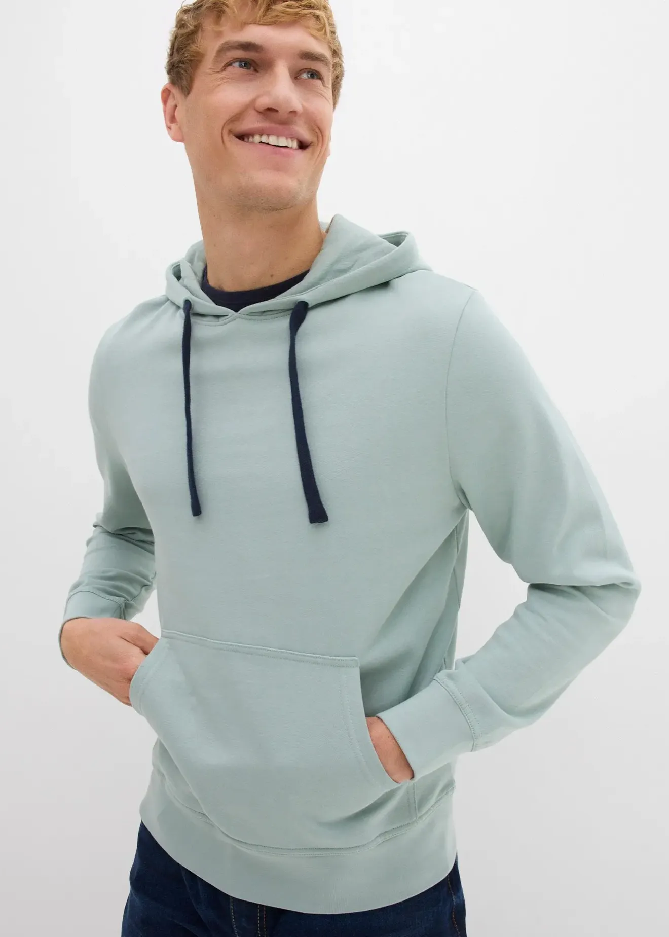 Homme bonprix Sweats|Sweat à capuche 100% coton