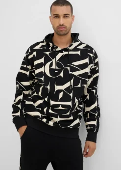 Homme bonprix Sweats|Sweat à capuche 100% coton, coupe loose