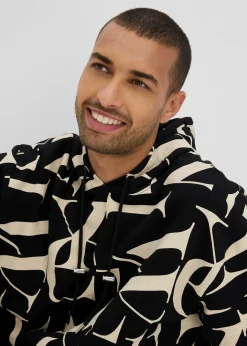 Homme bonprix Sweats|Sweat à capuche 100% coton, coupe loose