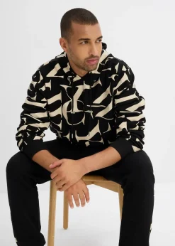 Homme bonprix Sweats|Sweat à capuche 100% coton, coupe loose