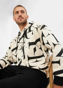 bonprix Sweat à capuche 100% coton, coupe loose|Homme Sweats