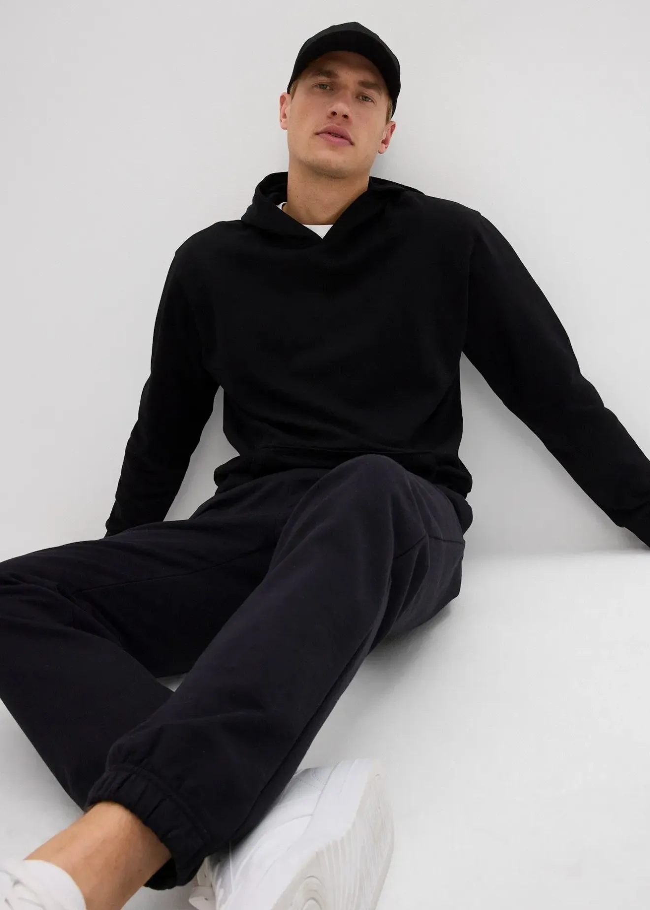 bonprix Sweat à capuche 100% coton, loose|Homme Vêtements De Sport|Sweats