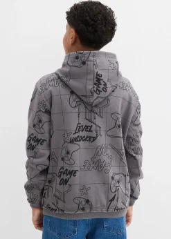 bonprix Sweat à capuche doux en coton mélangé|Enfant Vêtements Enfant|Garçons 9-16 Ans·Pulls & Sweats