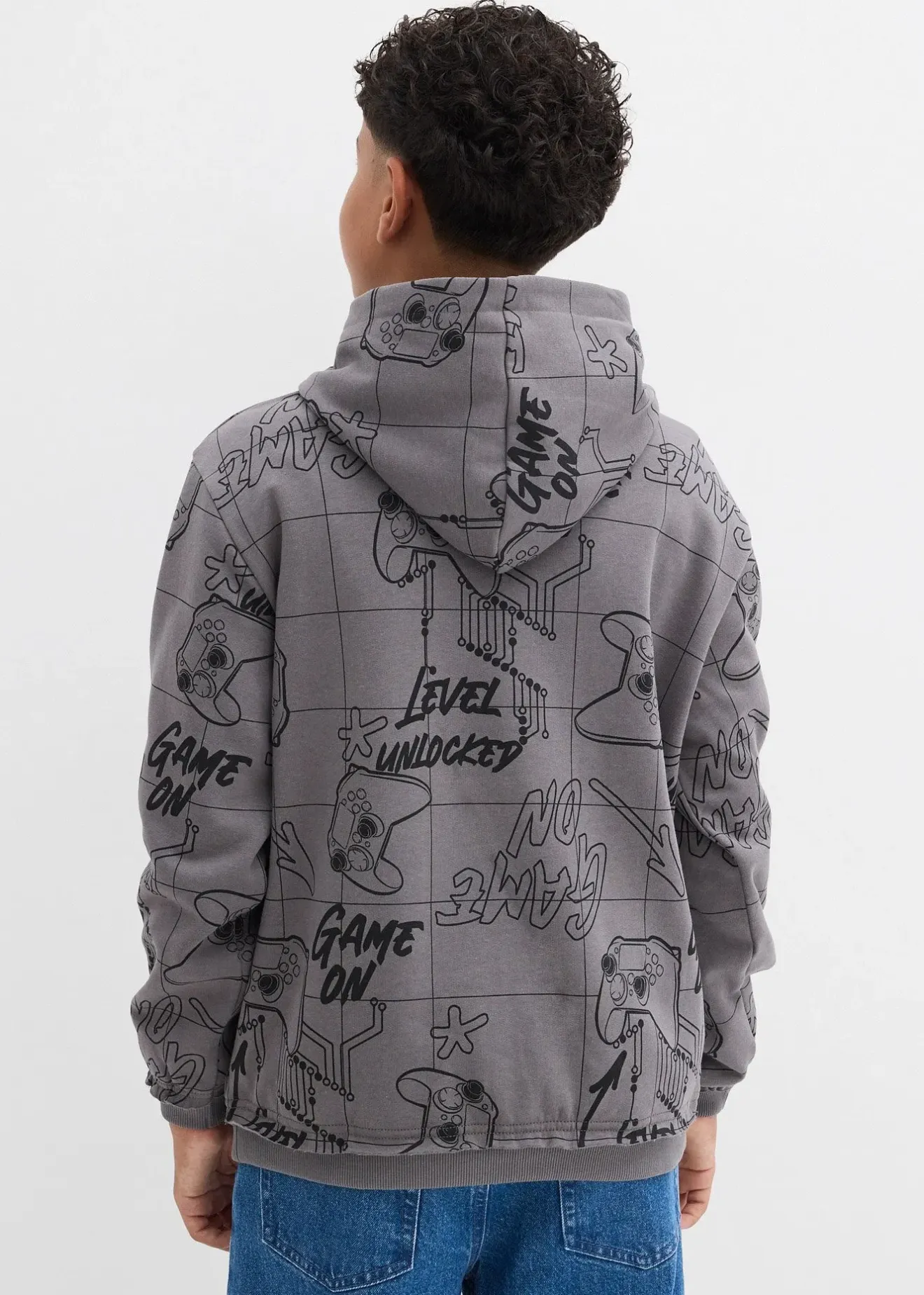 bonprix Sweat à capuche doux en coton mélangé|Enfant Vêtements Enfant|Garçons 9-16 Ans·Pulls & Sweats