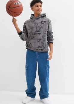 bonprix Sweat à capuche doux en coton mélangé|Enfant Vêtements Enfant|Garçons 9-16 Ans·Pulls & Sweats