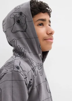 bonprix Sweat à capuche doux en coton mélangé|Enfant Vêtements Enfant|Garçons 9-16 Ans·Pulls & Sweats