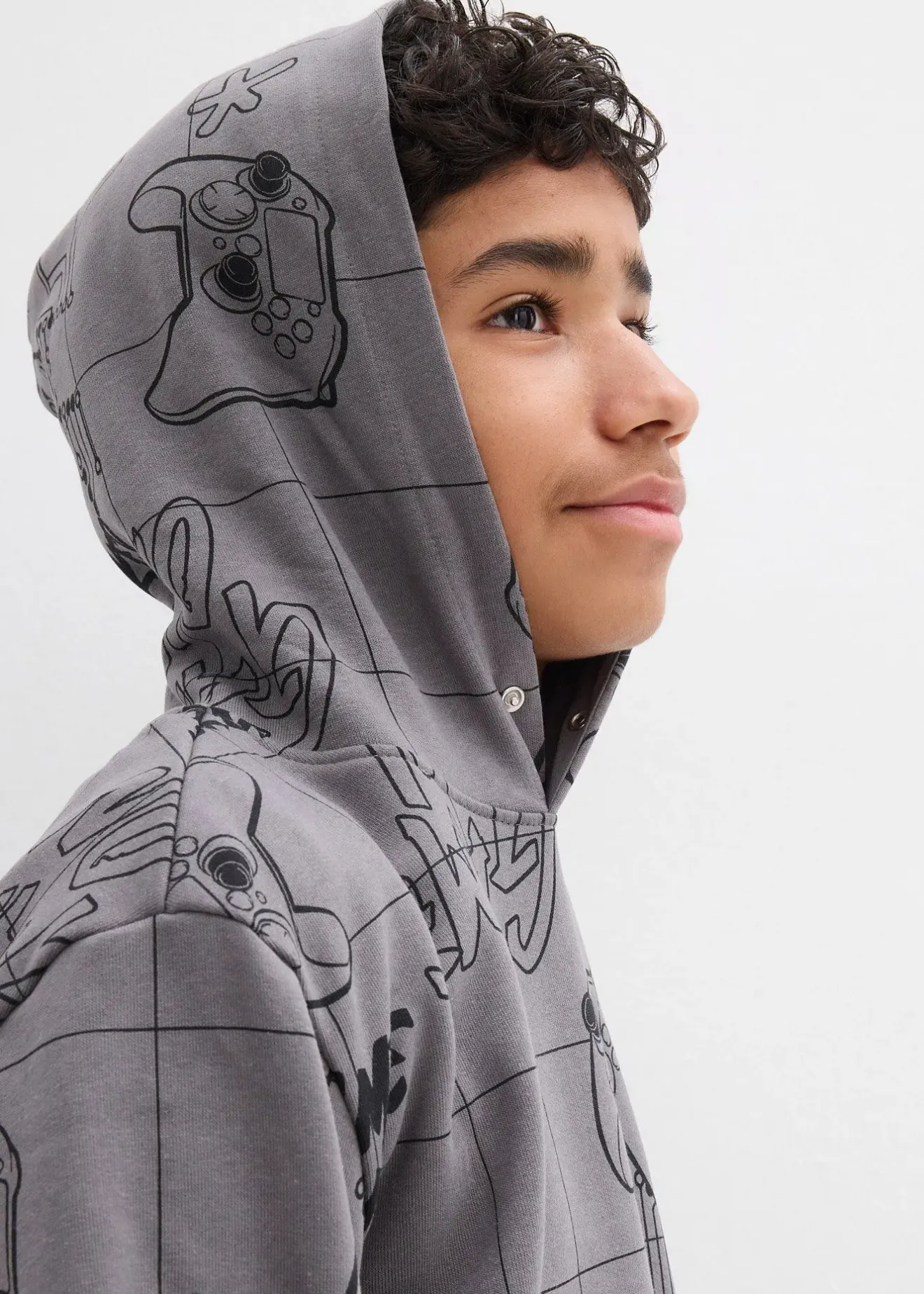 bonprix Sweat à capuche doux en coton mélangé|Enfant Vêtements Enfant|Garçons 9-16 Ans·Pulls & Sweats