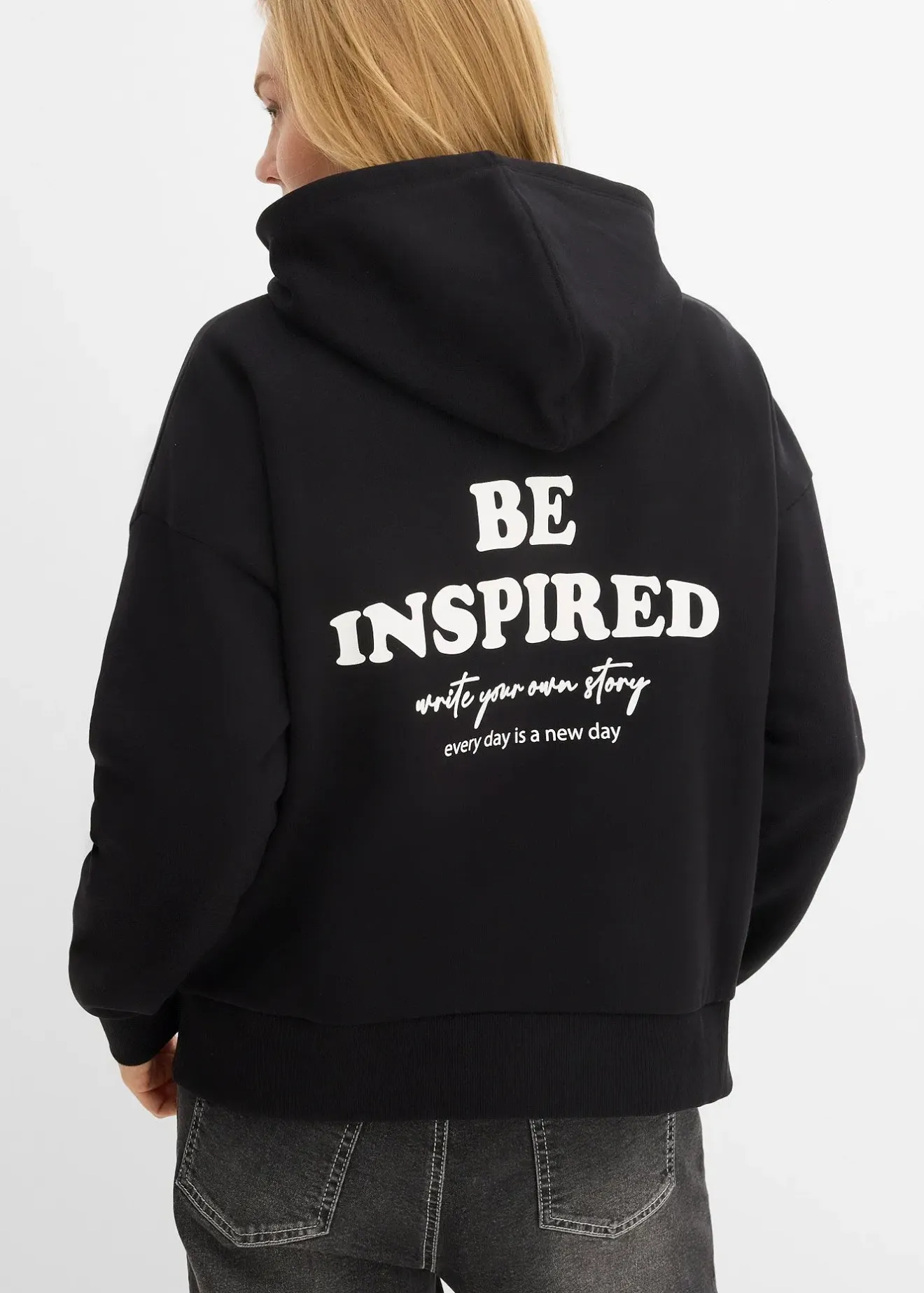 Femme bonprix Sweats|Sweat à capuche doux en coton mélangé