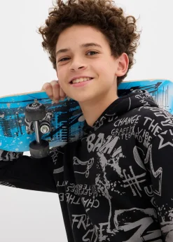 bonprix Sweat à capuche en matière douce|Enfant Vêtements Enfant|Garçons 9-16 Ans·Pulls & Sweats