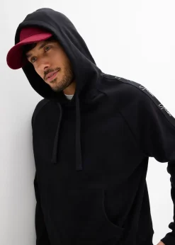 Homme bonprix Sweats|Sweat à capuche loose 100% coton