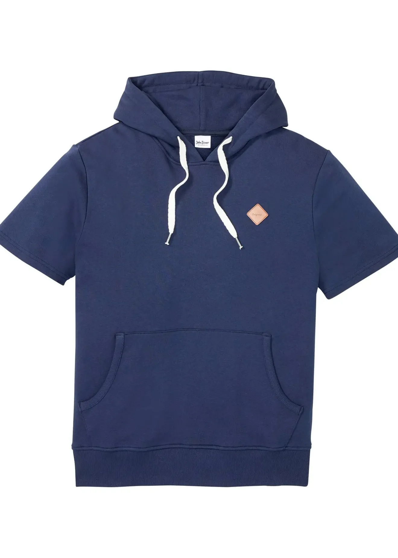 Homme bonprix Sweats|Sweat à capuche, manches courtes