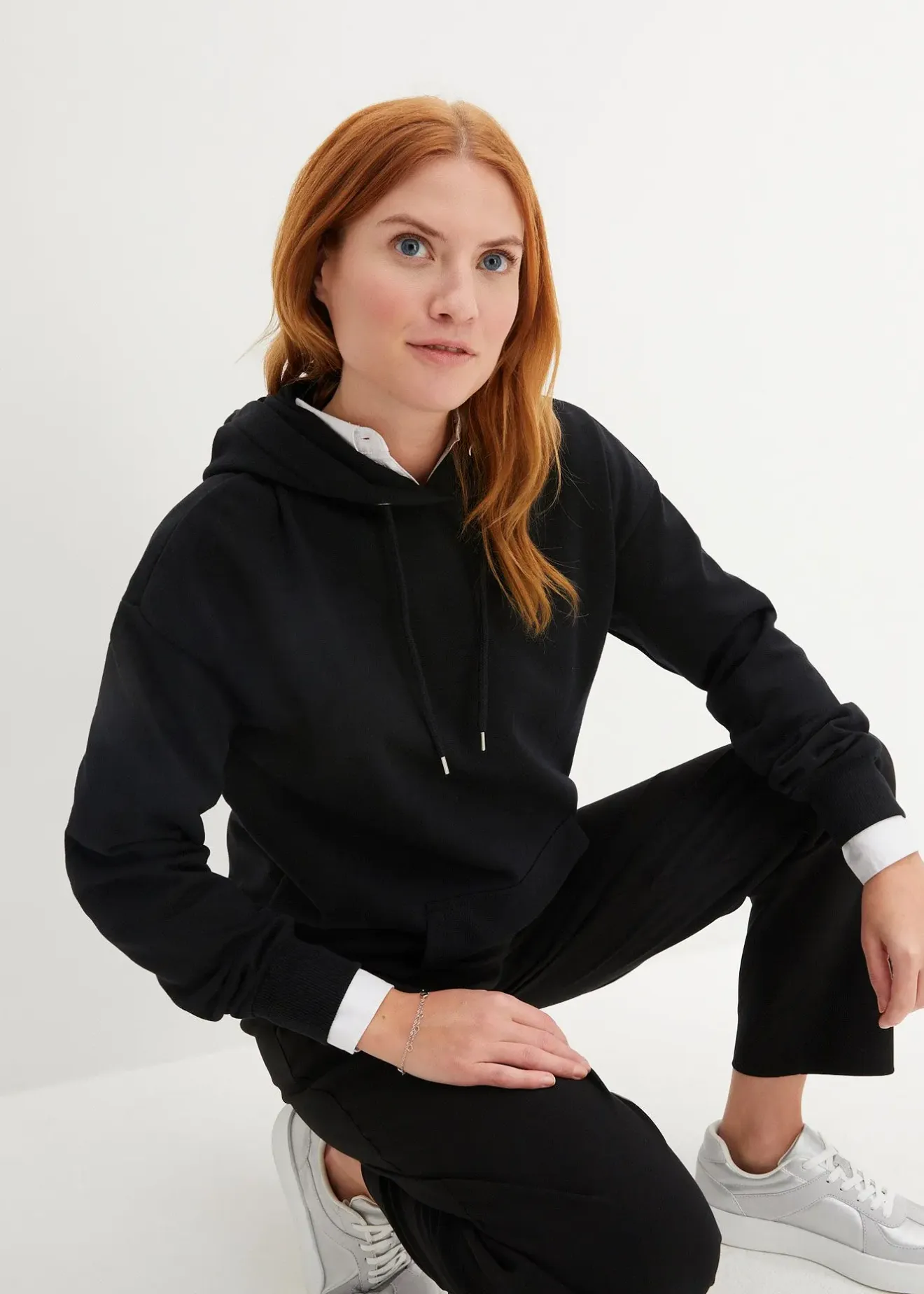 bonprix Sweat à capuche oversize|Femme Basiques|Sweats