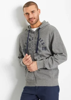 Homme bonprix Sweats|Sweat à capuche zippé confortable