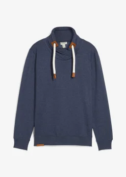 bonprix Sweat à col châle et détails enduits|Homme Sweats