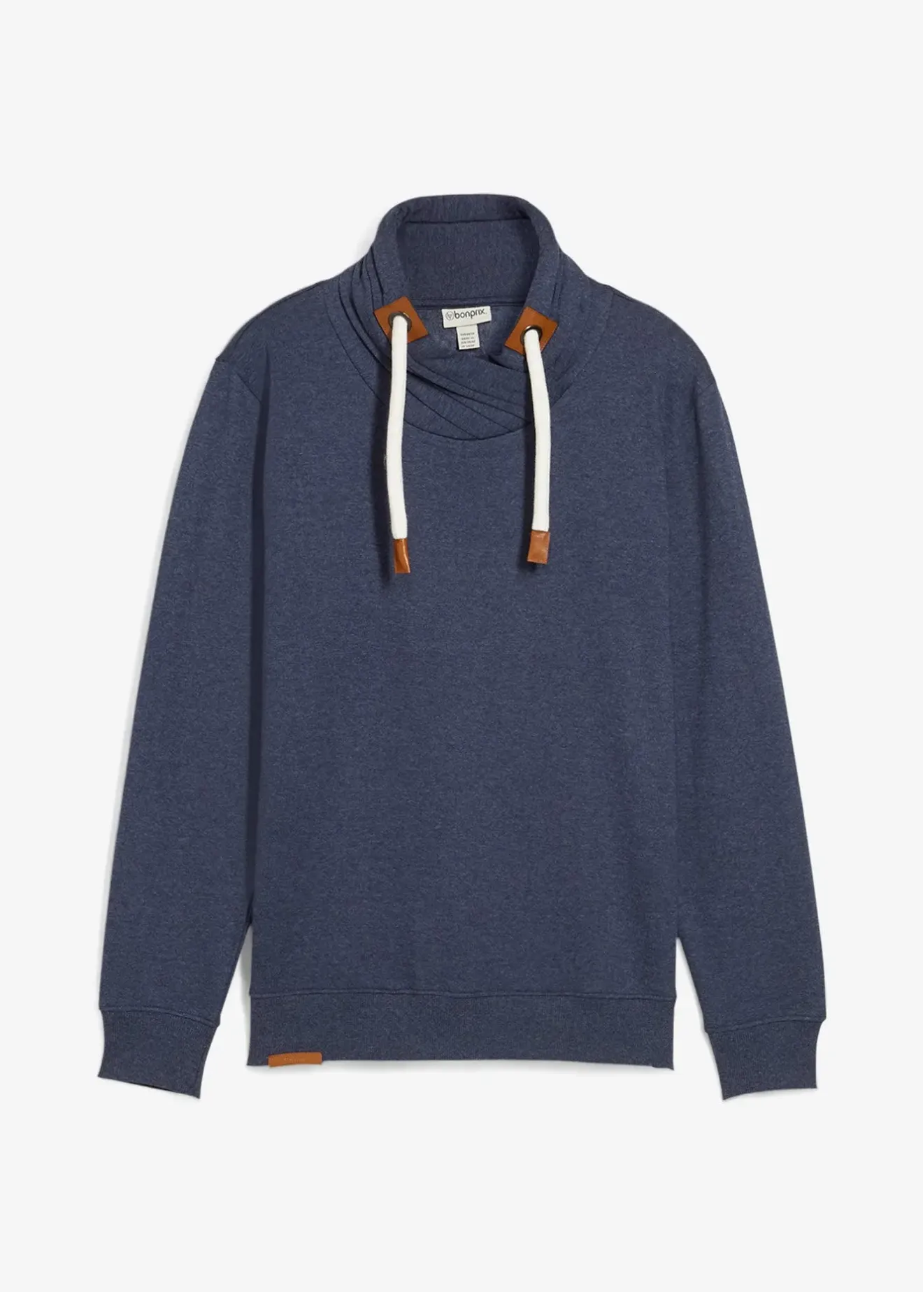 bonprix Sweat à col châle et détails enduits|Homme Sweats