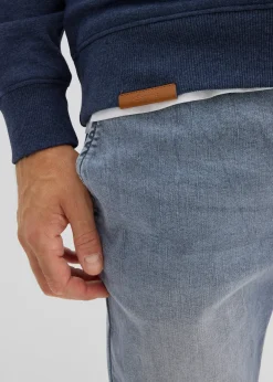 bonprix Sweat à col châle et détails enduits|Homme Sweats