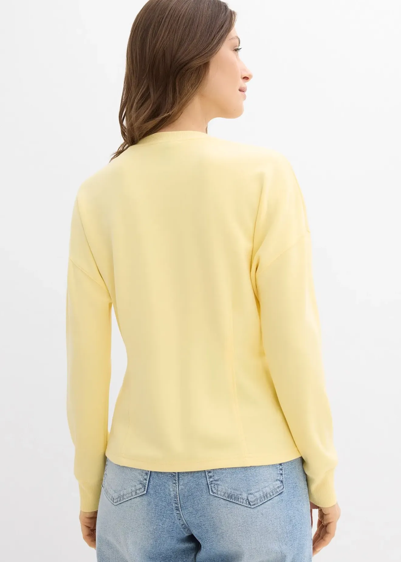 bonprix Sweat cintré en matière néoprène|Femme Sweats