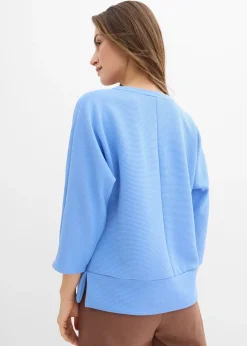 Femme bonprix Sweats|Sweat en matière texturée