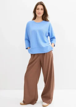 Femme bonprix Sweats|Sweat en matière texturée