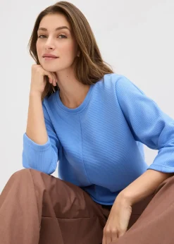 Femme bonprix Sweats|Sweat en matière texturée