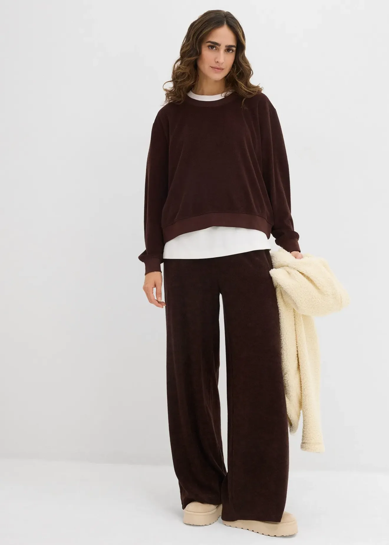 Femme bonprix Basiques|Sweat en éponge douce