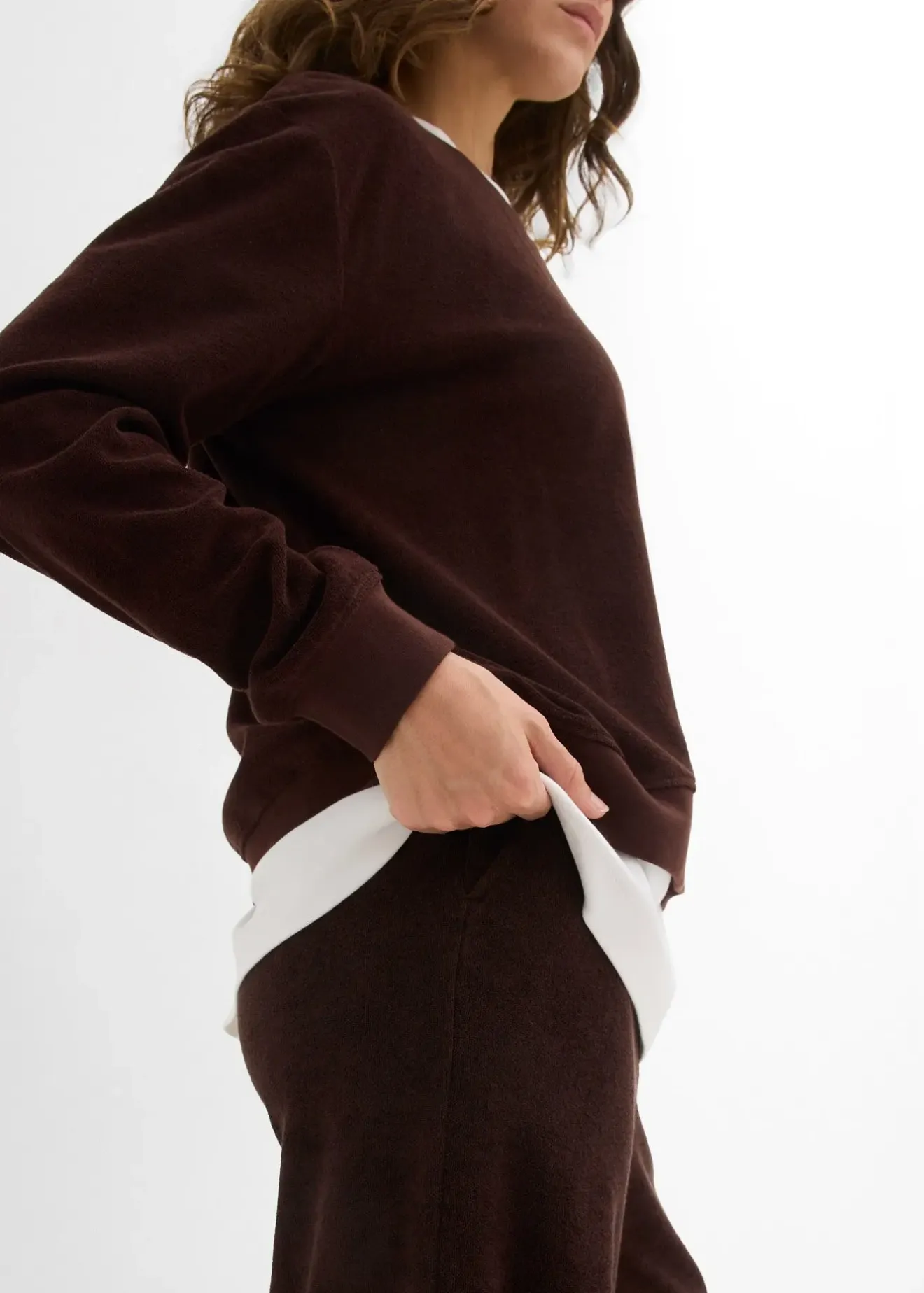 Femme bonprix Basiques|Sweat en éponge douce