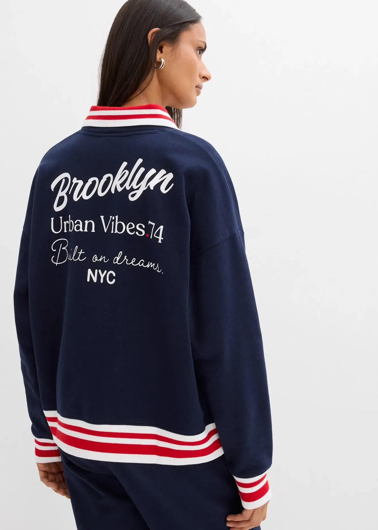 Femme bonprix Sweats|Sweat oversize 100% coton