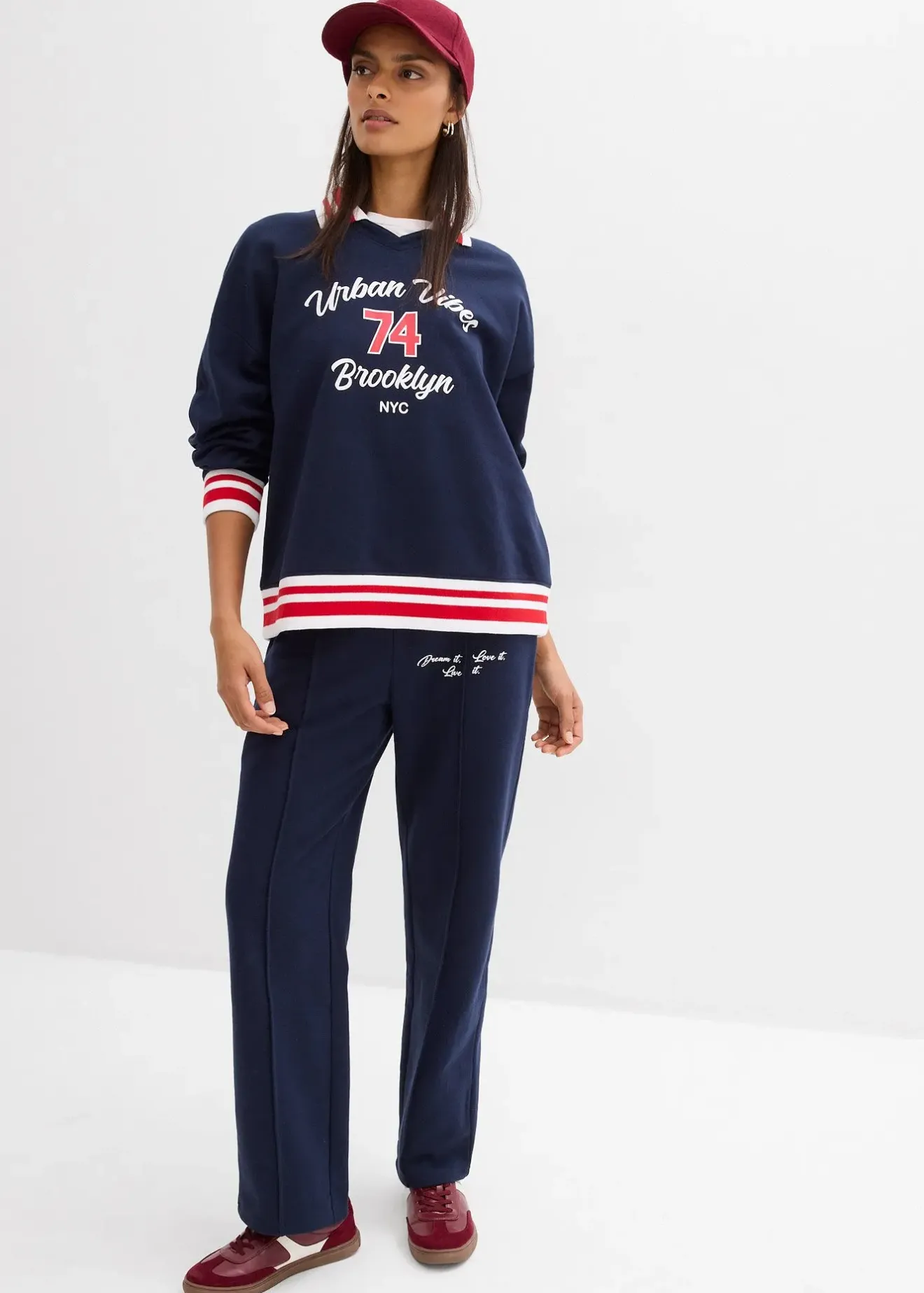 Femme bonprix Sweats|Sweat oversize 100% coton