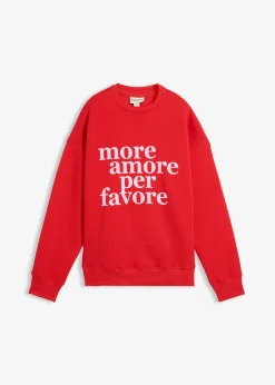 Femme bonprix Sweats|Sweat oversize en coton mélangé