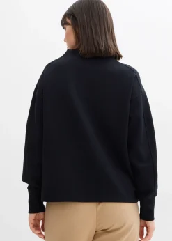 Femme bonprix Basiques|Sweats|Sweat oversize en matière néoprène douce