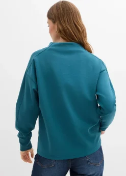 Femme bonprix Basiques|Sweats|Sweat oversize en matière néoprène douce