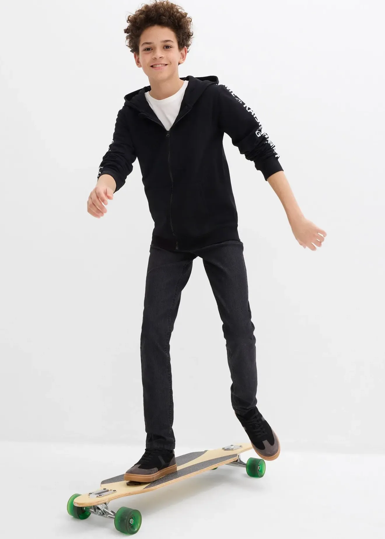 bonprix Sweat zippé à capuche|Enfant Vêtements Enfant|Garçons 9-16 Ans·Vestes Outdoor