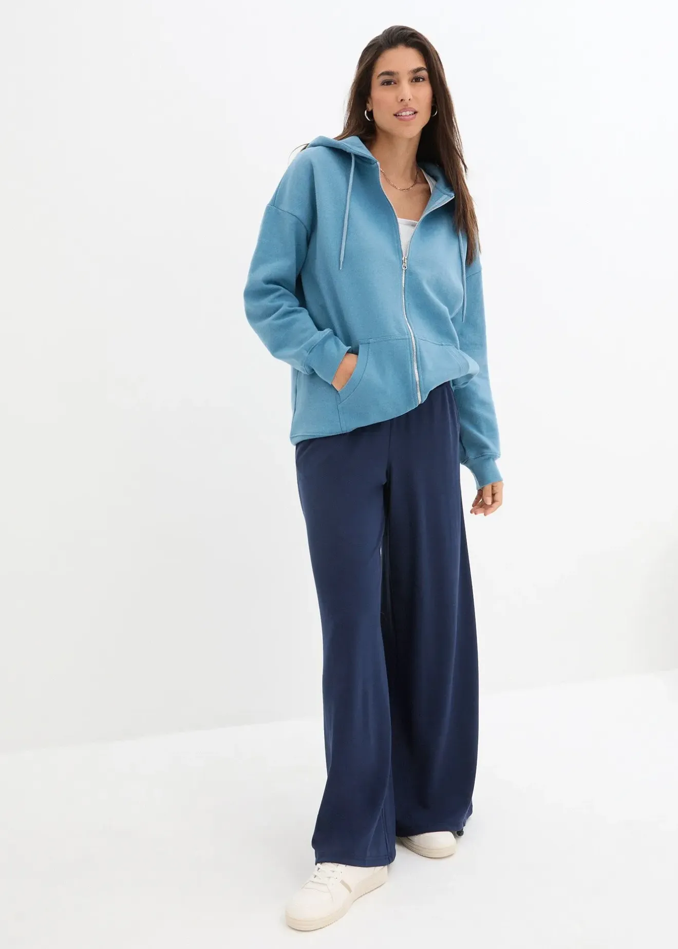 bonprix Sweat zippé à capuche|Femme Sweats