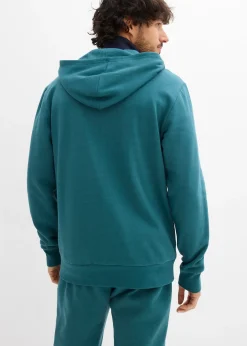 Homme bonprix Sweats|Sweat zippé à capuche 100% coton